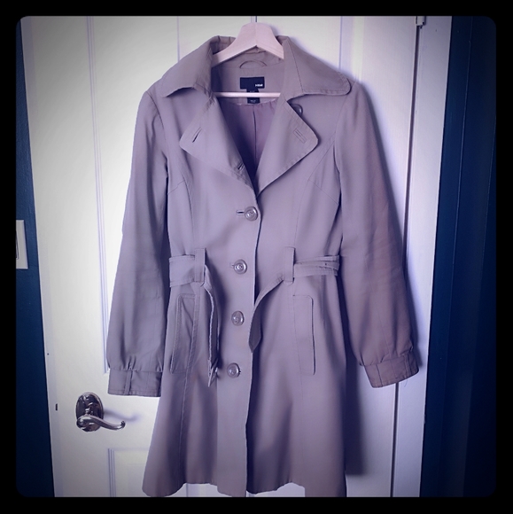 Cotton H&M trenchcoat SIZE 8 - Picture 1 of 2